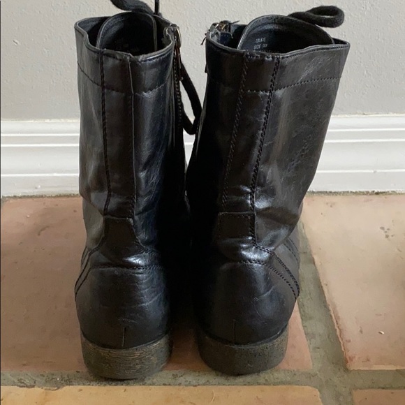 Madden Girl Shoes Madden Girl Leather Combat Boots Poshmark